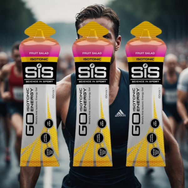 Sis Gel Isotonico GO Energy 60ml Sabor Salada de Frutas KIT3